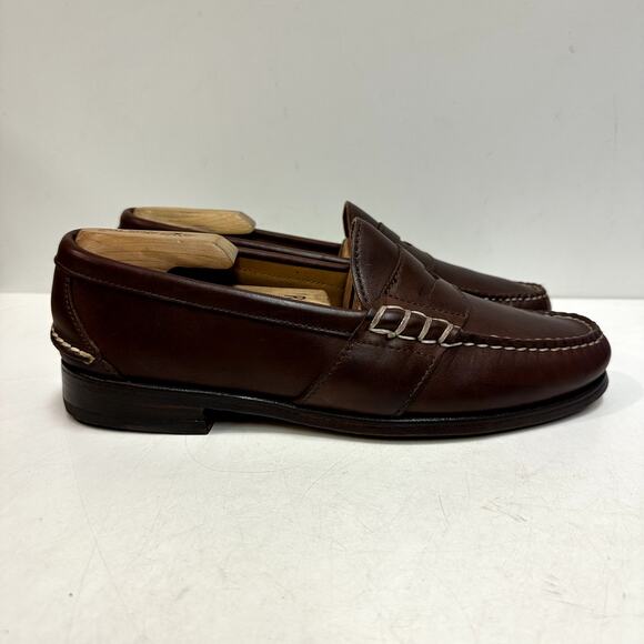 NEW HEELS Rancourt & Co. x Polo Ralph Lauren Edric Penny Loafer Made in USA 8.5 - Picture 4 of 13
